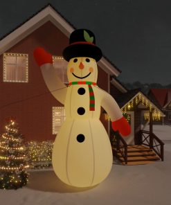 Snjegović na napuhavanje s LED svjetlima 620 cm