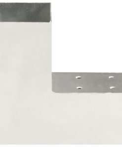 Spojnik za stupove u L-obliku od pocinčanog metala 71 x 71 mm