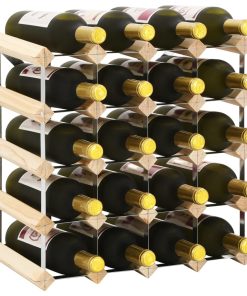 Stalak za vino za 20 boca od masivne borovine