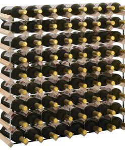 Stalak za vino za 72 boce od masivne borovine