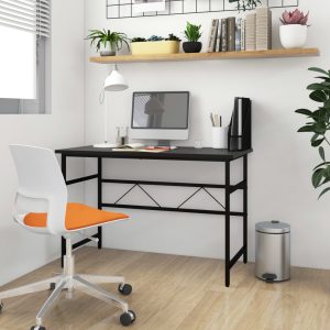 Stol za računalo crni 105 x 55 x 72 cm od MDF-a i metala