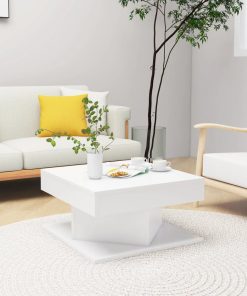 Stolić za kavu bijeli 57 x 57 x 30 cm od iverice