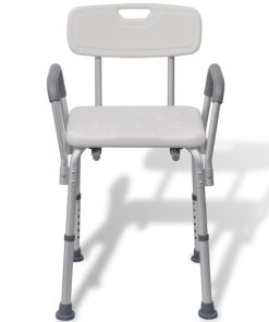 Stolica za Tuširanje Aluminijska Bijela