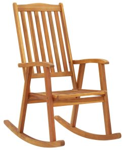 Stolica za ljuljanje od masivnog bagremovog drva