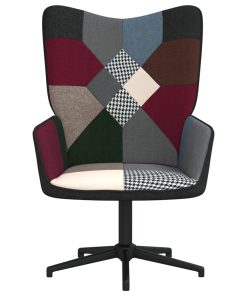 Stolica za opuštanje s uzorkom patchworka od tkanine