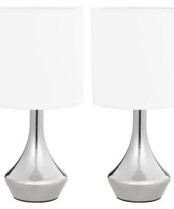 Stolne svjetiljke 2 kom s gumbom na dodir bijele E14