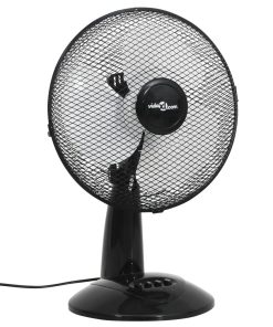 Stolni ventilator s 3 brzine 30 cm 40 W crni