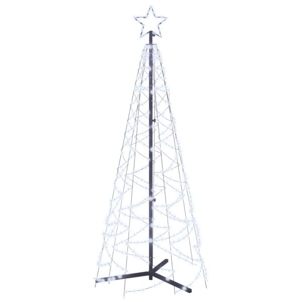 Stožasto božićno drvce hladno bijelo 200 LED žarulja 70x180 cm