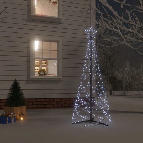 Stožasto božićno drvce hladno bijelo 200 LED žarulja 70x180 cm