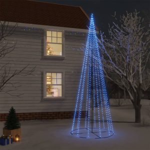 Stožasto božićno drvce plavo 732 LED žarulje 160 x 500 cm