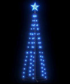 Stožasto božićno drvce plavo sa 70 LED žarulja 50 x 120 cm