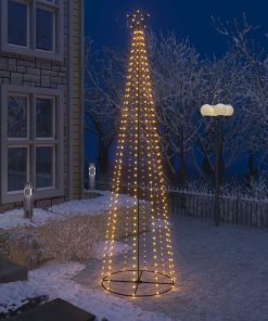 Stožasto božićno drvce s 400 bijelih LED žarulja 100 x 360 cm