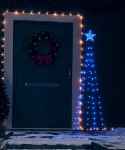 Stožasto božićno drvce s 84 plave LED žarulje 50 x 150 cm