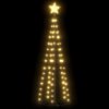 Stožasto božićno drvce s 84 tople bijele LED žarulje 50x150 cm