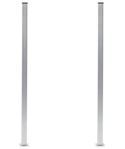Stupovi za ogradu 2 kom aluminijski 185 cm