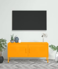 TV ormarić boja senfa 105 x 35 x 50 cm čelični