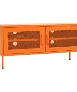 TV ormarić narančasti 105 x 35 x 50 cm čelični