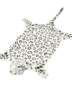 Tepih Leopard od Pliša 139 cm Bijeli