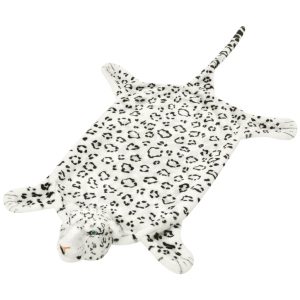 Tepih Leopard od Pliša 139 cm Bijeli