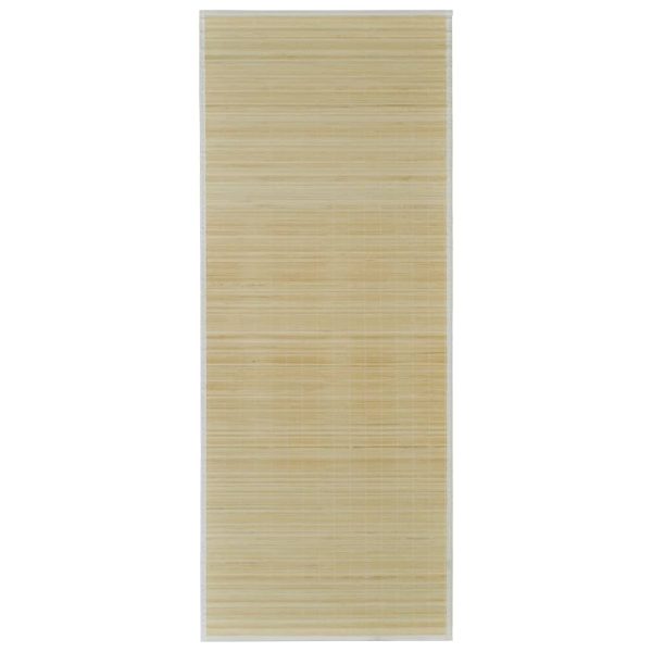 Tepih od bambusa u prirodnoj boji 80 x 300 cm