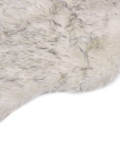 Tepih od umjetne ovčje kože 60 x 90 cm sivi prošarani
