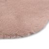 Tepih od umjetnog zečjeg krzna 65 x 95 cm blijedo ružičasti