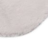 Tepih od umjetnog zečjeg krzna 65 x 95 cm sivi