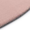Tepih od umjetnog zečjeg krzna 80 cm blijedo ružičasti