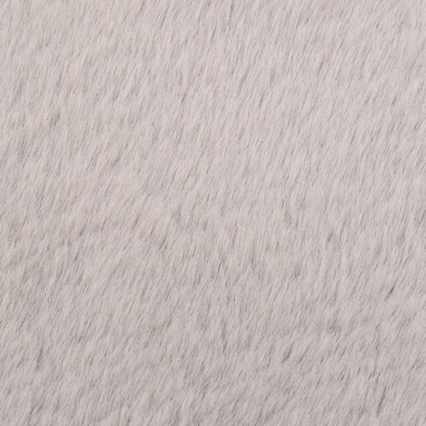 Tepih od umjetnog zečjeg krzna 80 cm sivi