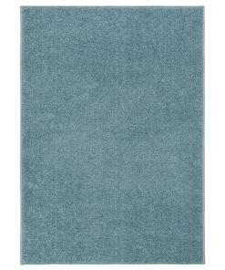Tepih s kratkim vlaknima 240 x 340 cm plavi