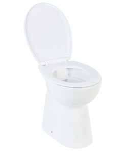 Toaletna školjka bez ruba 7 cm viša keramička bijela