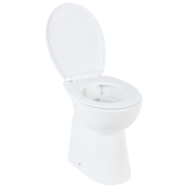 Toaletna školjka bez ruba 7 cm viša keramička bijela