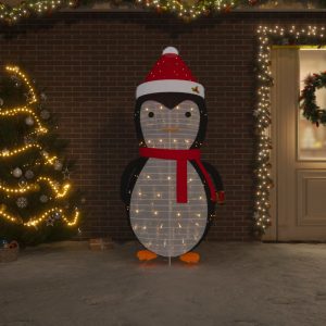 Ukrasna božićna figura pingvina LED luksuzna tkanina 180 cm