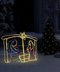 Ukrasne božićne jaslice s 240 LED žarulja 116 x 41 x 87 cm