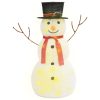 Ukrasni božićni snjegović s LED svjetlom luksuzna tkanina 90 cm