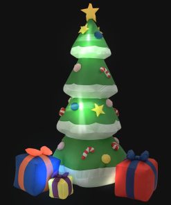 Ukrasno božićno drvce na napuhavanje LED 240 cm