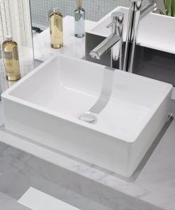 Umivaonik Keramički Bijeli 41x30x12 cm