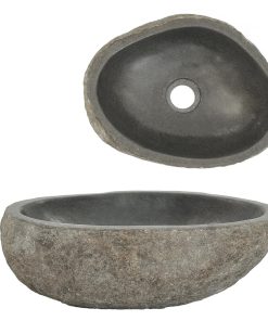 Umivaonik od riječnog kamena ovalni 29 - 38 cm