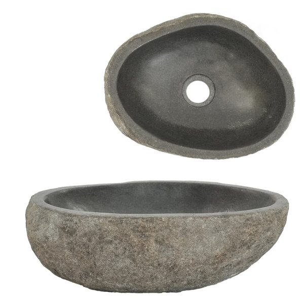Umivaonik od riječnog kamena ovalni 29 - 38 cm