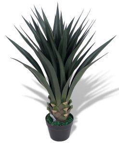 Umjetna Yucca biljka s lončanicom 85 cm zelena