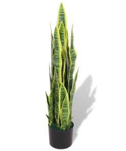 Umjetna biljka sanseverija s posudom 90 cm zelena