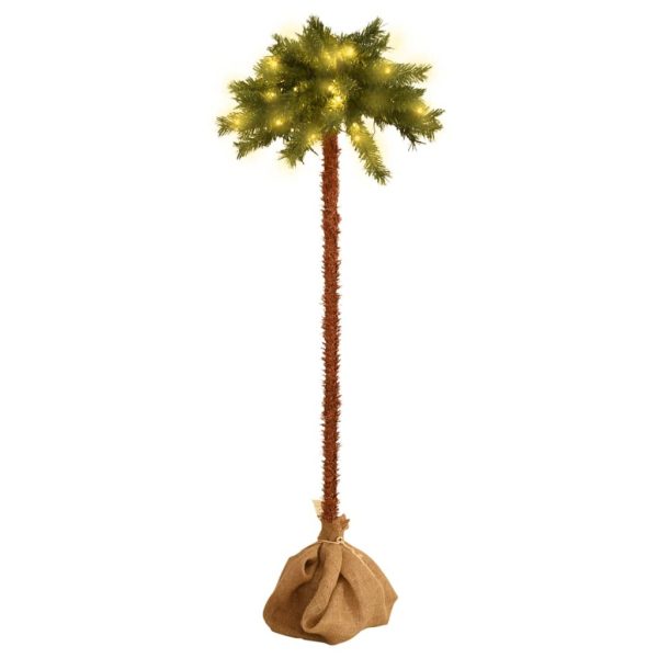 Umjetna palma s LED žaruljama 210 cm