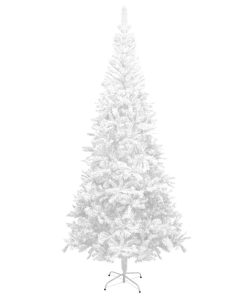 Umjetno božićno drvce LED s kuglicama L 240 cm bijelo