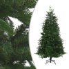 Umjetno božićno drvce LED s kuglicama zeleno 210 cm PVC i PE