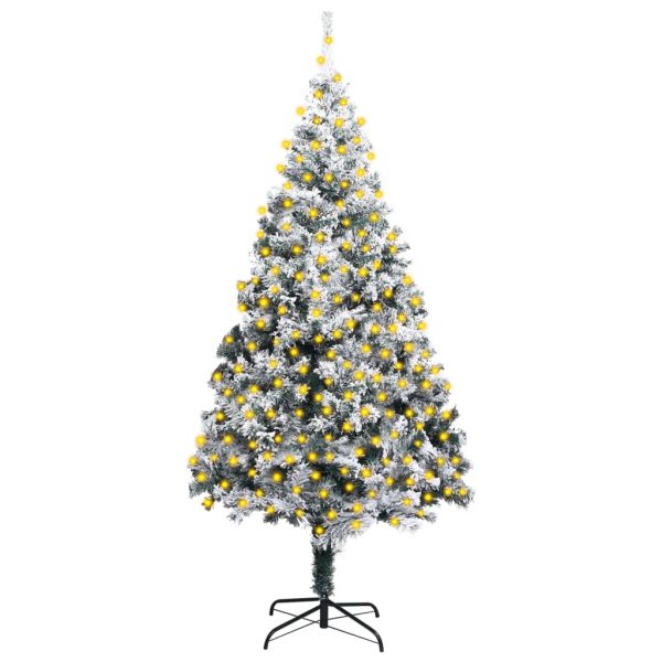 Umjetno božićno drvce LED sa snijegom zeleno 400 cm PVC