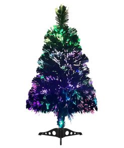 Umjetno božićno drvce od optičkih vlakana 64 cm zeleno