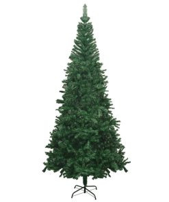 Umjetno božićno drvce s LED svjetlima L 240 cm zeleno