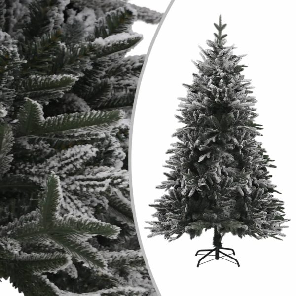 Umjetno božićno drvce s LED svjetlima i snijegom 150 cm PVC/PE