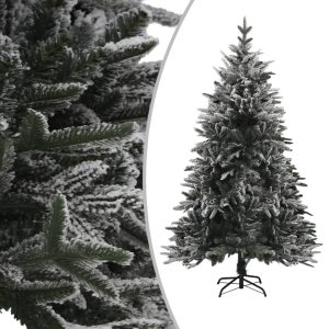 Umjetno božićno drvce s LED svjetlima i snijegom 210 cm PVC/PE