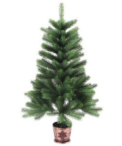 Umjetno božićno drvce s realističnim iglicama 65 cm zeleno